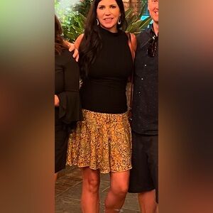 Free People Floral Mini Skirt